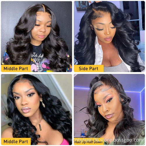 13X6 HD Lace Frontal Wig Human Hair, Wigs HD Lace Pre Plucked,WeKeSi Luxury 100% Virgin Human Hair Lace Front Wig